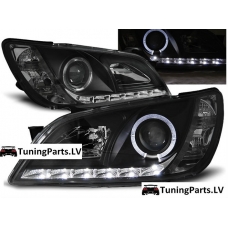 Lexus IS 200 (98-05) priekšējie LED Dayline lukturi, melni