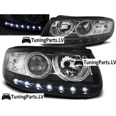 Hyundai Santa Fe (06-12) priekšējie LED Dayline lukturi, melni 