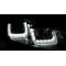VW Golf 6 priekšējie LED dayline lukturi, DRL, melni, black line