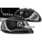 Seat Ibiza (02-08) priekšējie LED Dayline lukturi + LED pagriezieni, melni