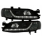 Opel Vectra B (95-98) priekšējie lukturi, LED dayline, melni 