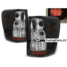Jeep Grand Cherokee (99-05) aizmugurējie LED lukturi, melni