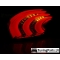 Peugeot 208 (12-15) aizmugurējie LED lukturi, tonēti