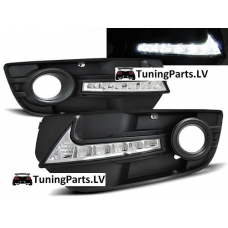 Audi Q5 (08-12) LED dienas gaitas lukturi, melni, DRL