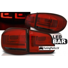 VW Tiguan (07-11) aizmugurējie LED lukturi, sarkani/tonēti