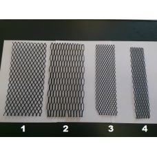 Alumīnija dekoratīvais siets 100x25cm, melns Nr.1