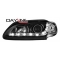 Renault Megane (96-99)/Scenic (96-99) priekšējie lukturi, LED dayline, melni
