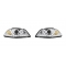 Seat Ibiza (02-08) priekšējie LED Dayline lukturi + LED pagriezieni, hromēti