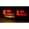 VW Tiguan (07-11) aizmugurējie LED lukturi, sarkani/tonēti