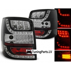 VW Passat B5 3B (96-00)/Passat B5.5 3BG (01-05) Variant aizmugurējie LED lukturi, melni + LED pagriezieni