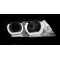 BMW E90/E91 (05-08) priekšējie lukturi, 3D LED eņģeļ acis, hromēti