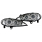 Renault Megane (99-02)/Scenic (99-02) priekšējie lukturi, enģeļ acis, hromēti