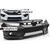 Honda Civic X (16-18) Sedan priekšējais bamperis Concept style, melns