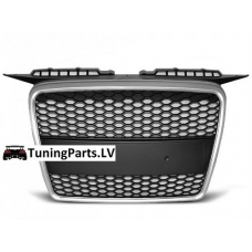 Audi A3 8P (05-08) priekšējā reste, melna/sudraba matēta, RS style