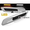 BMW E46 / E60 / E61 / E81 / E82 / E87 / E88 / E90 / E91 / E92 / E93 / E83 Led sānu pagriezienu rādītāji, tonēti, hromēti, F10 Style