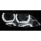 BMW E92/E93 (06-10) priekšējie lukturi, 3D LED eņģeļ acis, hromēti, Xenona, DRL