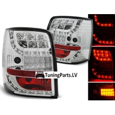 VW Passat B5 3B (96-00)/Passat B5.5 3BG (01-05) Variant aizmugurējie LED lukturi, hromēti + LED pagriezieni