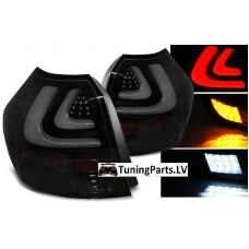 BMW E87 (04-07) aizmugurējie LED lukturi, tonēti/melni