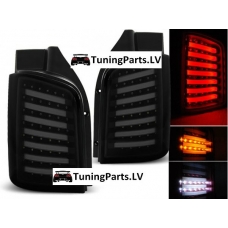 VW T5 (03-15) aizmugurējie LED lukturi, melni/tonēti