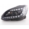 Mercedes Benz W204 C-class (07-10) priekšējie LED Dayline lukturi, melni, xenona