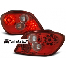 Peugeot 307 (01-07) aizmugurējie LED lukturi, sarkani 
