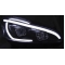 PEUGEOT 208 (12-15) priekšējie lukturi, LED dayline, melni