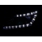 Mercedes Benz W204 C-class (07-10) priekšējie LED Dayline lukturi, melni, xenona