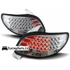 Peugeot 206 (98-06) aizmugurējie LED lukturi, hromēti