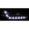 Opel Astra G (98-04) priekšējie lukturi, LED Dayline, melni