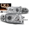 Opel Astra F (94-98) priekšējie lukturi + pagriezieni, eņģeļ acis, hromēti