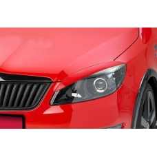 Skoda Fabia (10-...); Roomster (10-...) priekšējo lukturu uzlikas, melnas