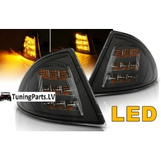 BMW E46 sedan/touring (98-01) priekšējie LED pagriezieni, melni