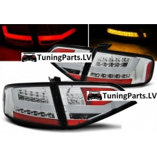 Audi A4 B8 Sedan (08-11) aizmugurējie LED lukturi, hromēti