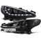 Peugeot 207 (06-12) priekšējie LED Dayline lukturi, melni