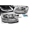 VW T6 (15-19) priekšējie lukturi, LED dayline, DRL, hromēti