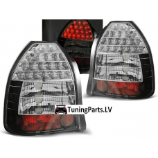 Honda Civic (95-01) 3 durvju hečbeka aizmugurējie LED lukturi, melni