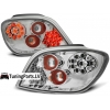 Peugeot 307 (01-07) aizmugurējie LED lukturi, hromēti 