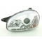 Opel Corsa B (93-00) priekšējie lukturi, LED dayline, hromēti