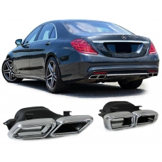 Mercedes S Klasse W222 (13-...); W212 (13-...) izpūtēja uzgaļi, AMG Look