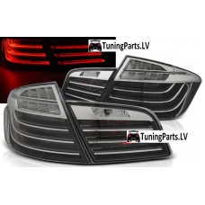 BMW F10 (10-13) aizmugurējie LED lukturi, Melni/Hromēti, LCI Look