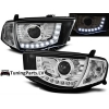 Mitsubishi L200 (06-10) priekšējie LED Dayline lukturi, hromēti