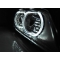 BMW E39 priekšējie lukturi, LED eņģeļ acis, melni, xenona