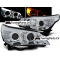 BMW E60/E61 (03-07) priekšējie lukturi, eņģeļacis, LED pagriezieni, hromēti