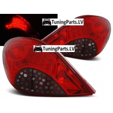 Peugeot 207 (06-09) aizmugurējie LED lukturi, tonēti