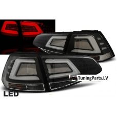 VW Golf 7 aizmugurējie LED lukturi melni