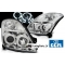Suzuki Swift (05-10) priekšējie lukturi, hromēti, CCFL eņģeļacis