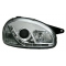 Opel Corsa B (93-00) priekšējie lukturi, LED dayline, hromēti