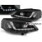 Opel Astra G (98-04) priekšējie lukturi, LED Dayline, melni