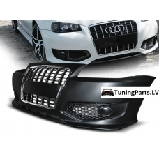 Audi A3 8L (96-03) priekšējais bamperis, melns/hromēts