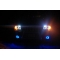 Jeep Grand Cherokee (99-05) priekšējie lukturi, eņģeļ acis, melni